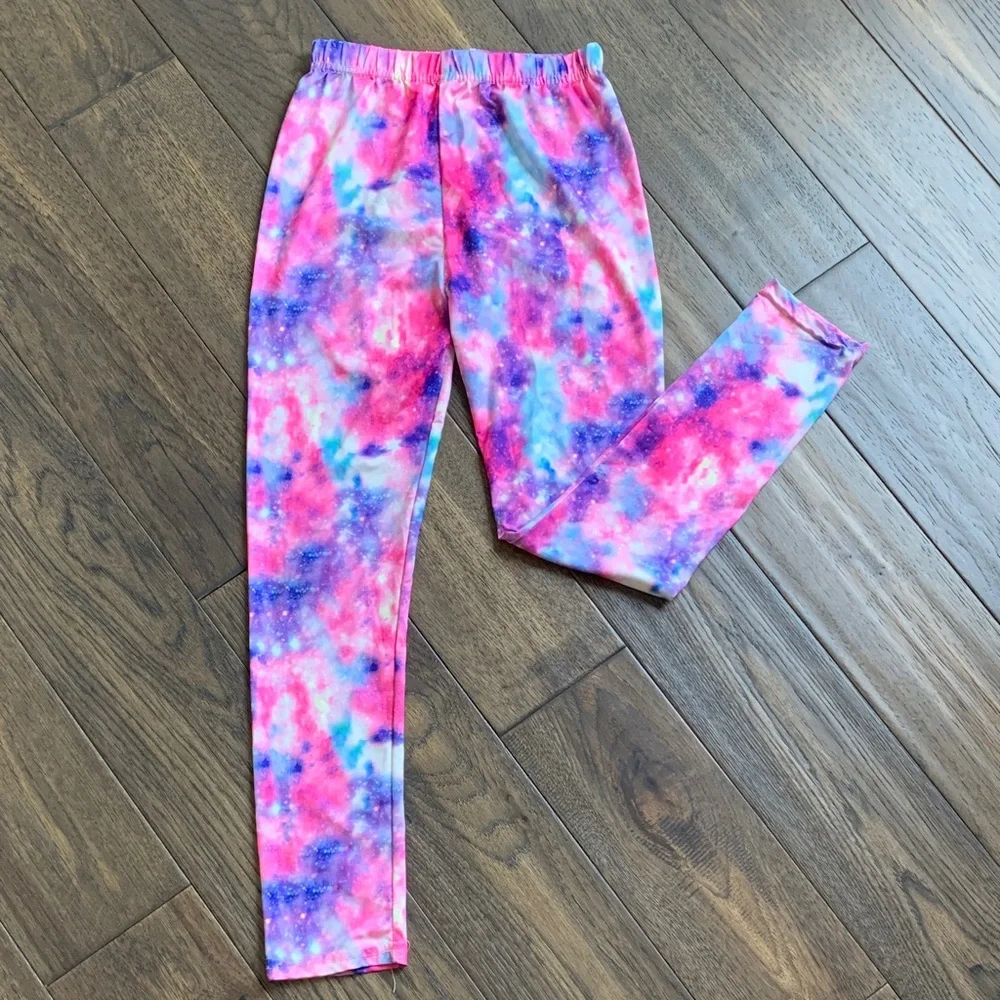 Stylish and Elegant Kids Tie-Dye Leggings. Pre-owned. Size: M(10/12).